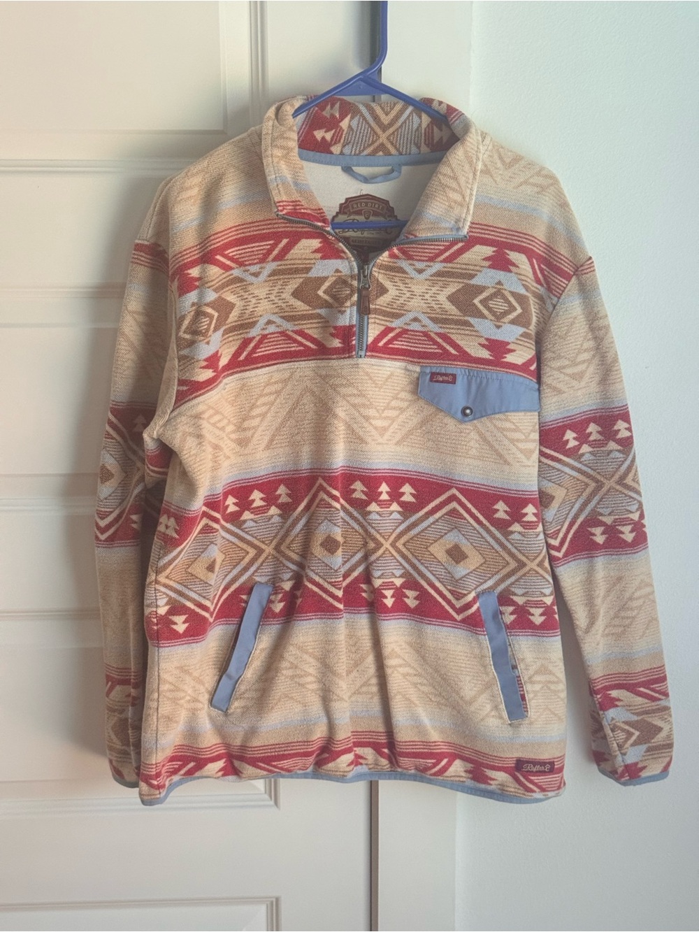 Rafter C Men's pullover Red & Cream - Rafter C (Red Dirt Collection)